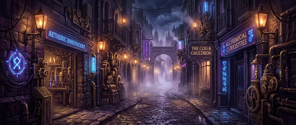 Foggy Victorian Alleyway